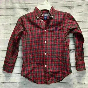 Boys CHAPS Size 5 Dress Shirt A0022